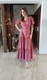 Maroon Wrap Around Dress